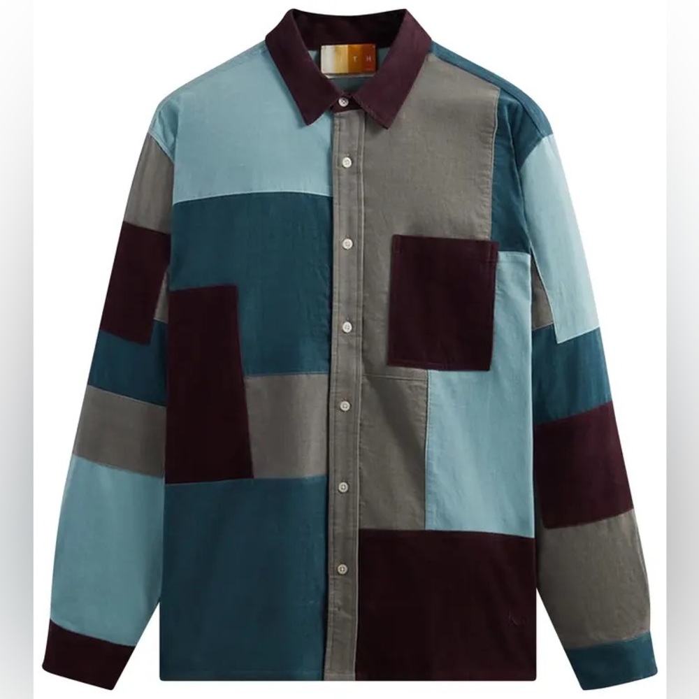 Kith Patchwork Cord Ludlow Shirt 'Largo'